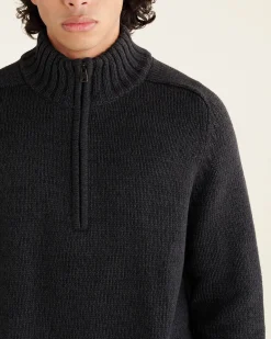 Roots Robson Relaxed Half Zip Stein Sweater* Sweaters & Cardigans