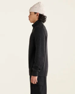 Roots Robson Relaxed Half Zip Stein Sweater* Sweaters & Cardigans