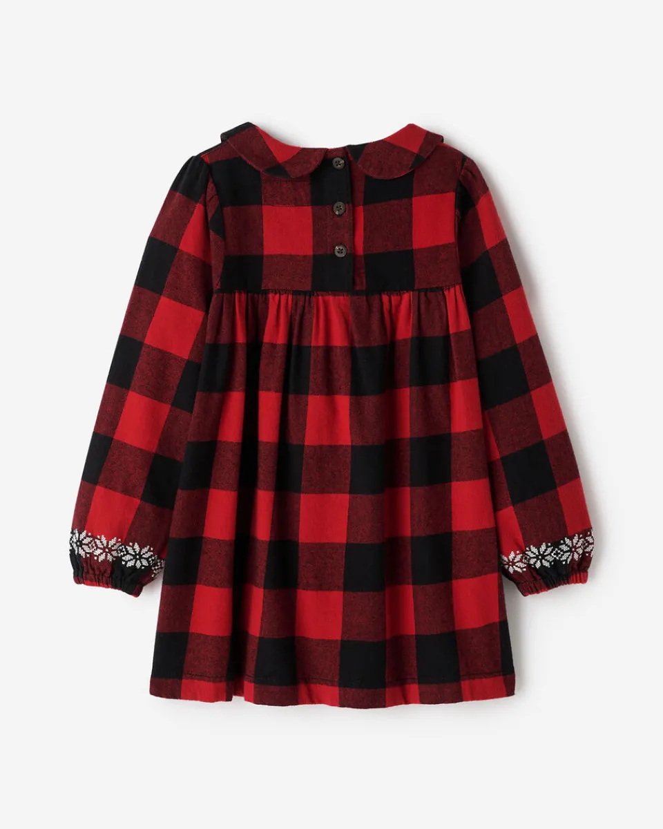 Roots Toddler Girls Babydoll Park Plaid Dress*Kids Dresses
