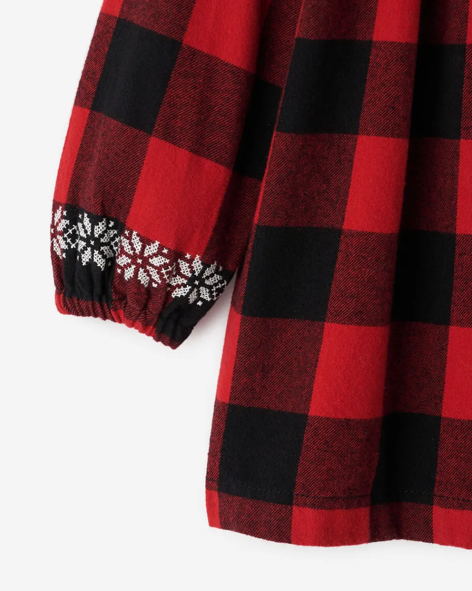 Roots Toddler Girls Babydoll Park Plaid Dress*Kids Dresses