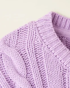 Roots Toddler Girls Cable V-Neck Sweater Dress*Kids Dresses