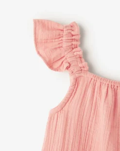 Roots Toddler Girls Crinkle Ruffle Dress*Kids Dresses