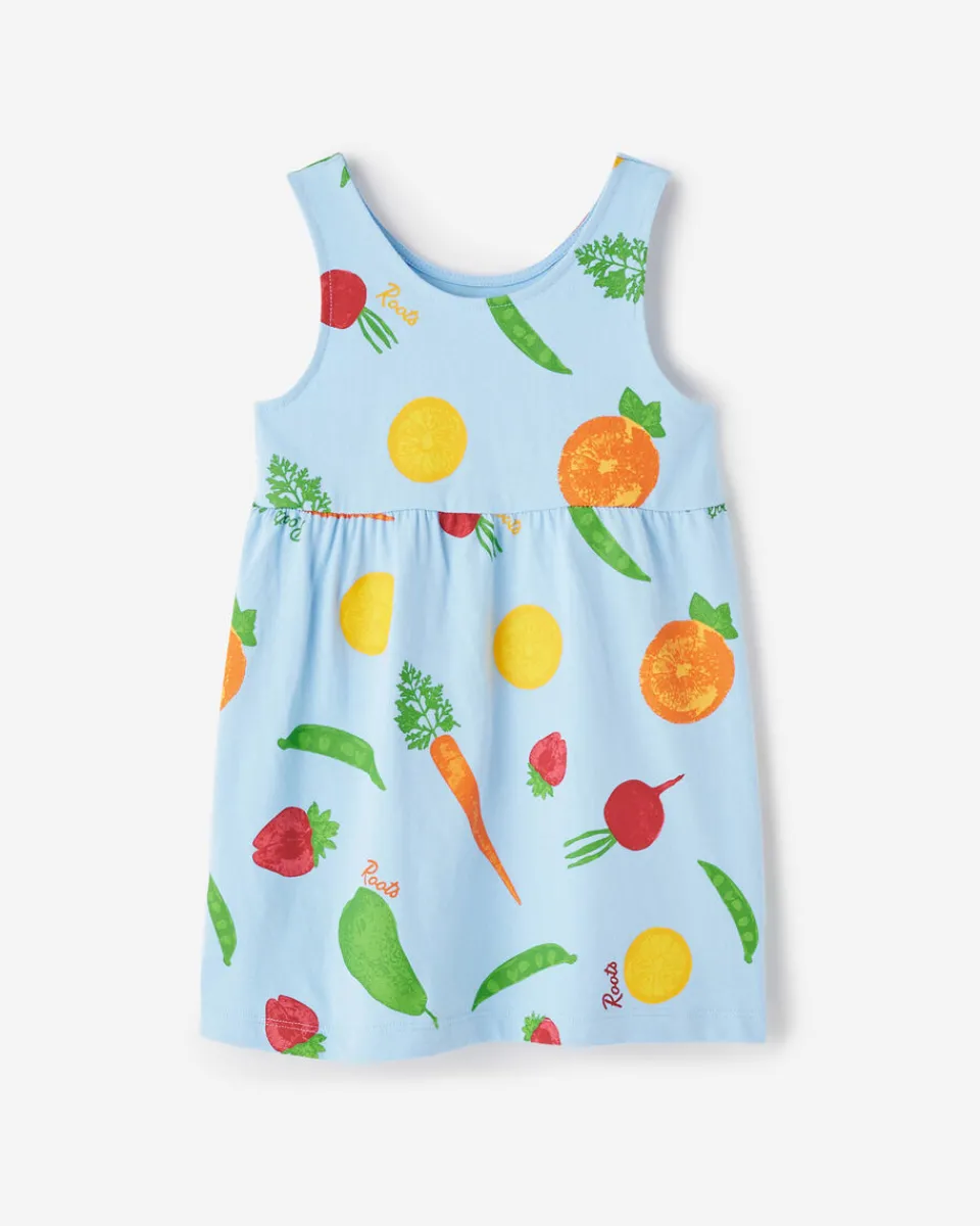 Roots Toddler Girls Garden Print Tank Dress*Kids Dresses