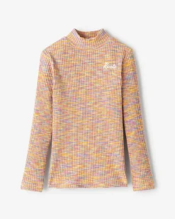 Roots Toddler Girls Space Dye Mock Neck Top*Kids Activewear|Tops