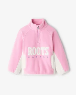 Roots Toddler Retro Microfleece Half Zip Stein*Kids Sweatshirts & Sweatpants|Activewear