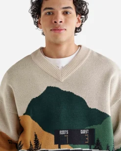 Roots True Nature Of Sport Mountain V-Neck Sweater* Sweaters & Cardigans