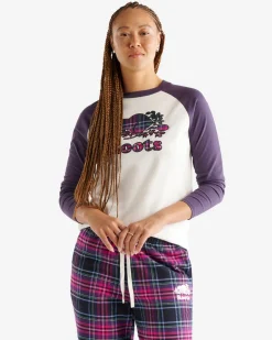Roots Womens Cooper Plaid Long Sleeve T-Shirt*Women T-Shirts & Graphic Tees|Pajamas & Lounge Sets