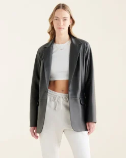 Roots Womens Leather Blazer*Women Jackets & Outerwear|Leather Jackets