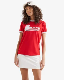 Roots Womens Northern Athletics Ringer T-shirt*Women T-Shirts & Graphic Tees