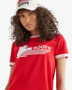 Roots Womens Northern Athletics Ringer T-shirt*Women T-Shirts & Graphic Tees