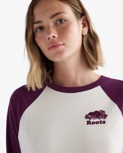 Roots Womens Organic Cooper Baseball T-shirt*Women T-Shirts & Graphic Tees