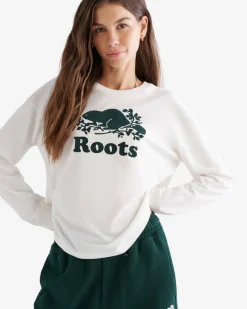 Roots Womens Organic Cooper Long Sleeve T-shirt*Women T-Shirts & Graphic Tees