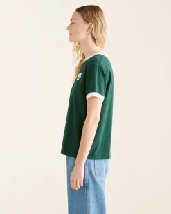 Roots Womens Organic Relaxed Cooper Ringer T-shirt*Women T-Shirts & Graphic Tees