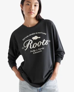 Roots Womens Signature Long Sleeve T-Shirt*Women T-Shirts & Graphic Tees