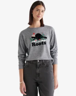 Roots Womens Winter Cooper Long Sleeve T-Shirt*Women T-Shirts & Graphic Tees